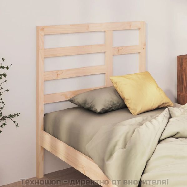 Горна табла за легло, 96x4x104 см, бор масив