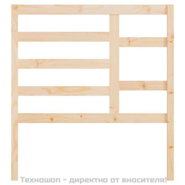 Горна табла за легло, 96x4x104 см, бор масив