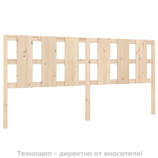 Горна табла за легло, 205,5x4x100 см, бор масив