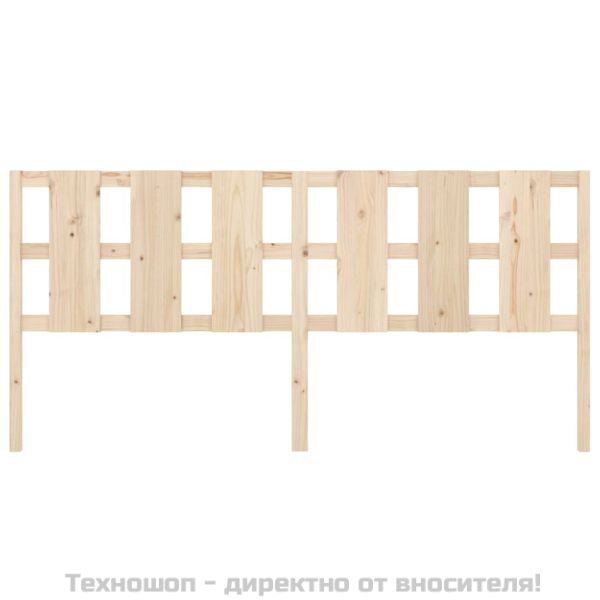 Горна табла за легло, 205,5x4x100 см, бор масив