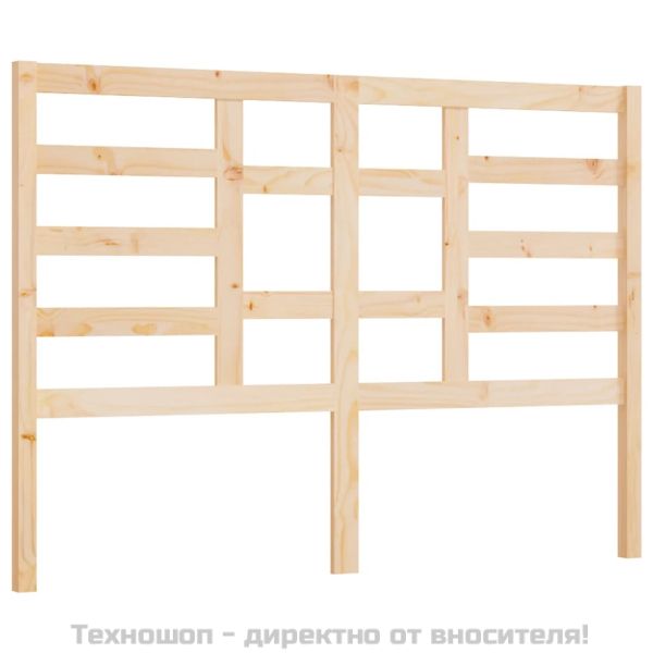 Горна табла за легло, 126x4x104 см, бор масив