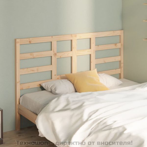 Горна табла за легло, 126x4x104 см, бор масив