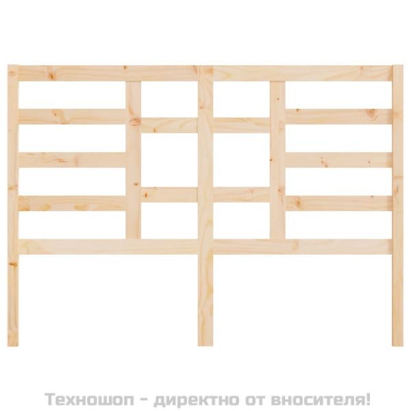 Горна табла за легло, 126x4x104 см, бор масив