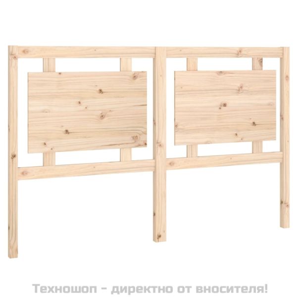 Горна табла за легло, 155,5x4x100 см, бор масив