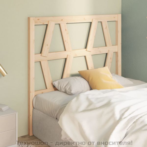 Горна табла за легло, 96x4x100 см, бор масив