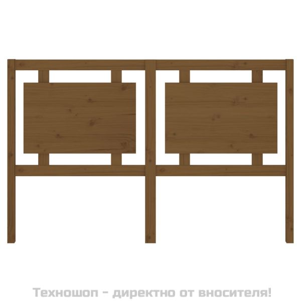 Горна табла за легло, меденокафява, 155,5x4x100 см, бор масив