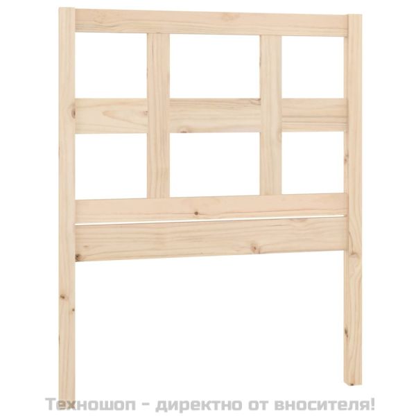 Горна табла за легло, 95,5x4x100 см, бор масив