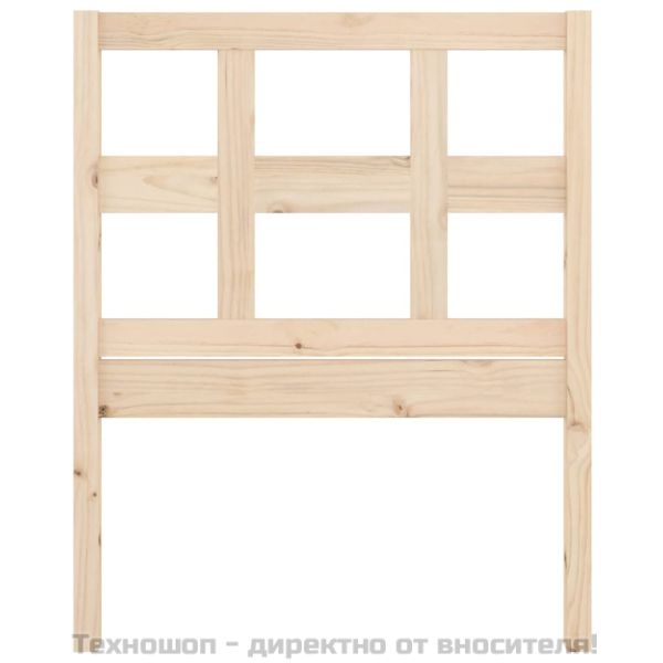 Горна табла за легло, 95,5x4x100 см, бор масив