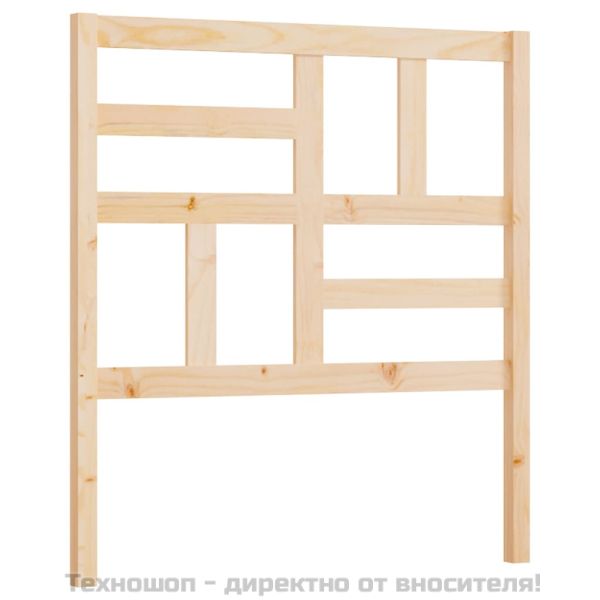 Горна табла за легло, 106x4x104 см, бор масив