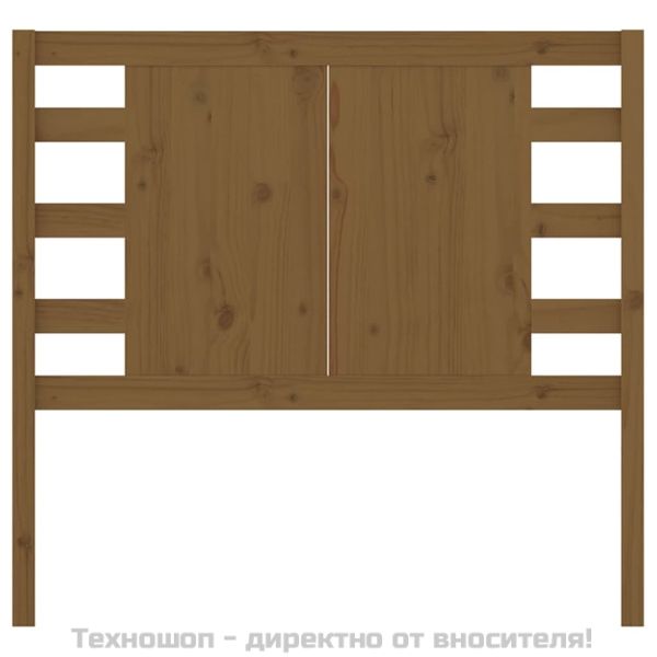 Табла за спалня, меденокафява, 96x4x100 см, бор масив