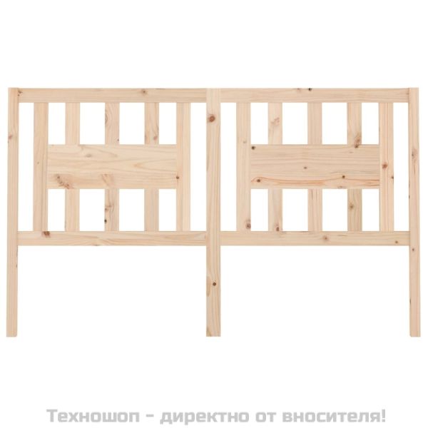 Табла за спалня, 206x4x100 см, бор масив
