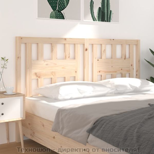 Табла за спалня, 206x4x100 см, бор масив