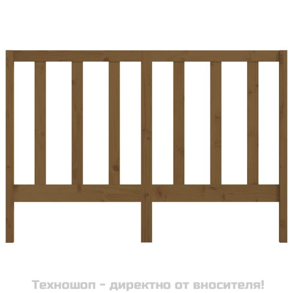 Горна табла за легло, меденокафява, 166x4x100 см, бор масив