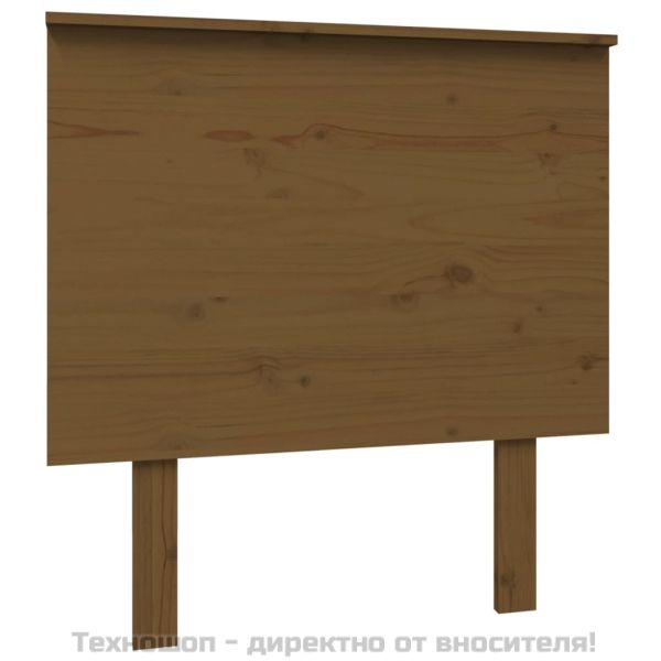 Горна табла за легло, меденокафява, 79x6x82,5 см, бор масив
