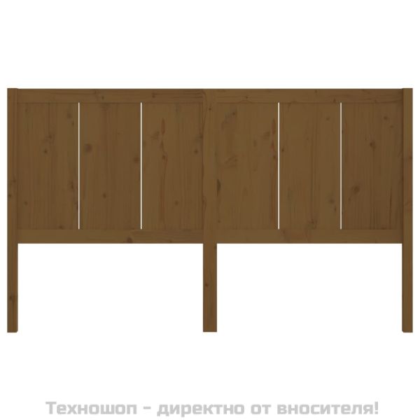 Горна табла за легло, меденокафява, 205,5x4x100 см, бор масив