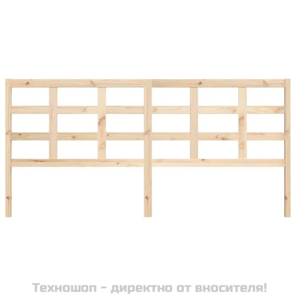 Горна табла за легло, 205,5x4x100 см, бор масив