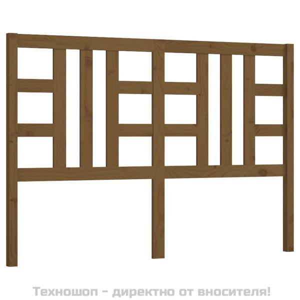 Горна табла за легло, меденокафява, 166x4x100 см, бор масив