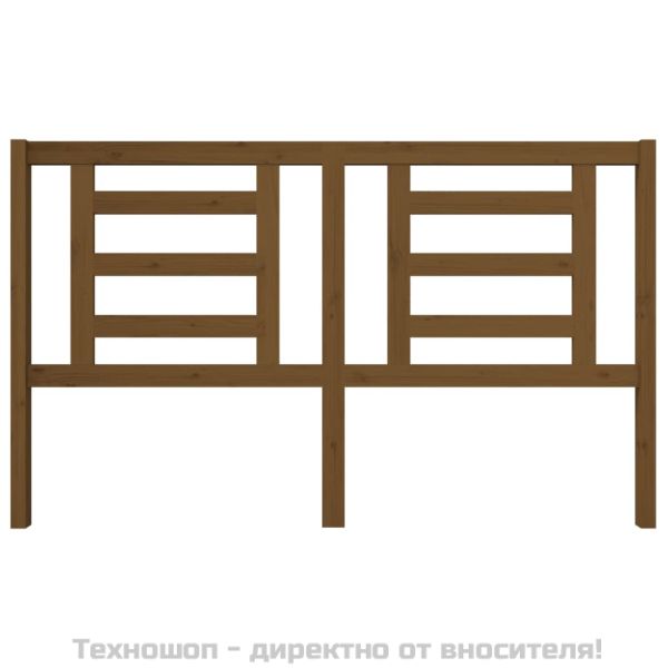 Горна табла за легло, меденокафява, 166x4x100 см, бор масив