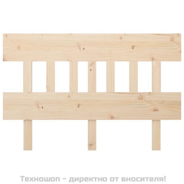 Горна табла за легло, 203,5x3x81 см, бор масив