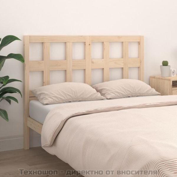 Горна табла за легло, 205,5x4x100 см, бор масив