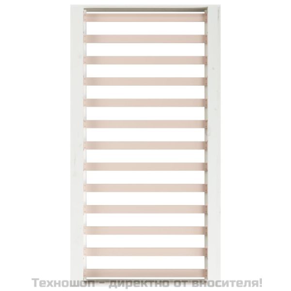 рамка за легло бяла 75x190 см Small Single дърво масив