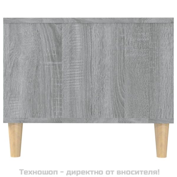 Кафе маса, сив сонома, 102x50x40 см, инженерно дърво