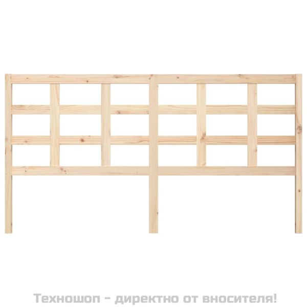 Горна табла за легло, 185,5x4x100 см, бор масив