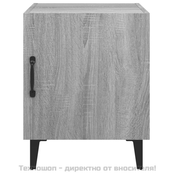 Нощни шкафчета, 2 бр, сив сонома, инженерно дърво