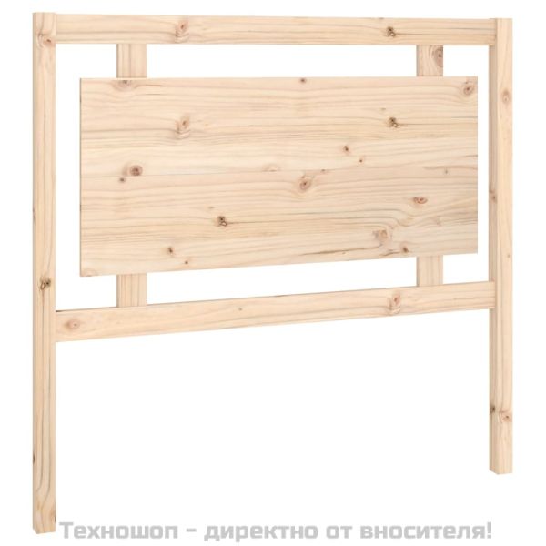 Горна табла за легло, 105,5x4x100 см, бор масив