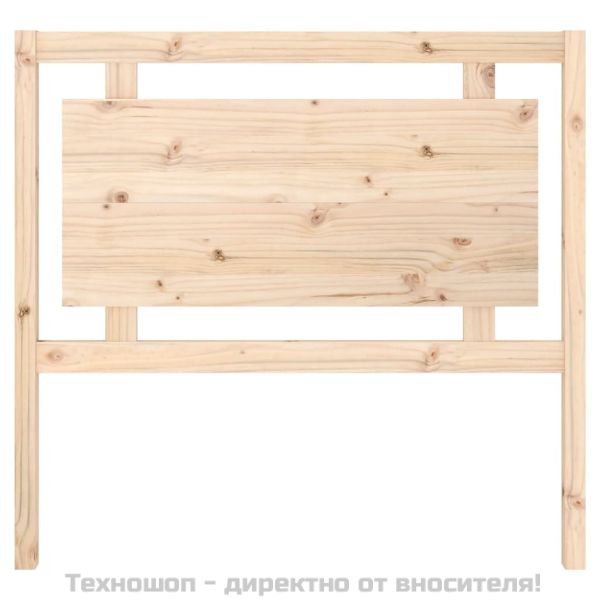 Горна табла за легло, 105,5x4x100 см, бор масив