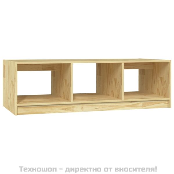 Кафе маса, 110x50x34 см, борово дърво масив