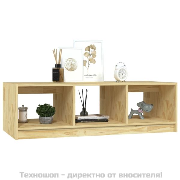 Кафе маса, 110x50x34 см, борово дърво масив