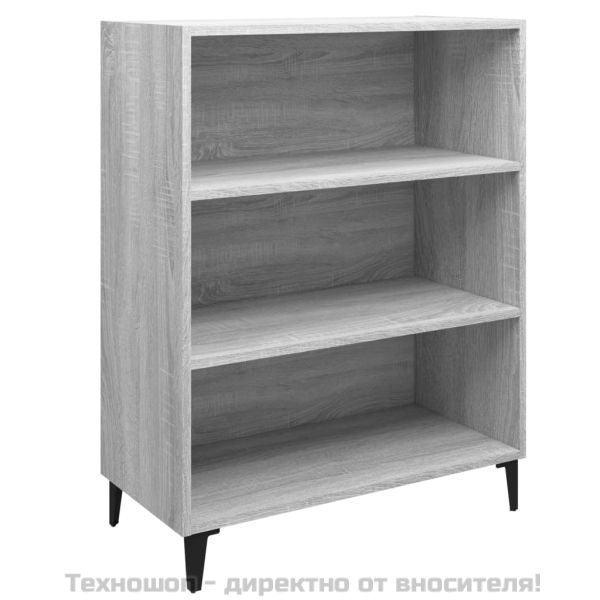 Сайдборд, Сив сонома, 69,5x32,5x90 см, инженерно дърво