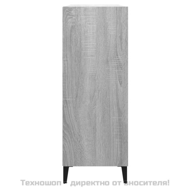Сайдборд, Сив сонома, 69,5x32,5x90 см, инженерно дърво