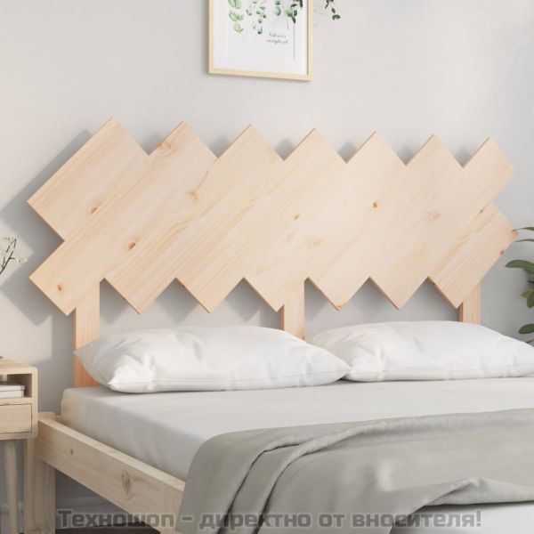 Горна табла за легло, 151,5x3x81 см, бор масив