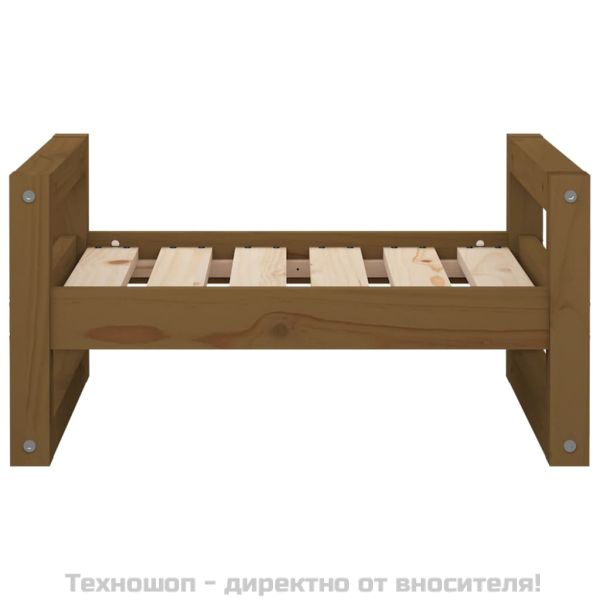 Кучешко легло, меденокафяво, 55,5x45,5x28 см, бор масив