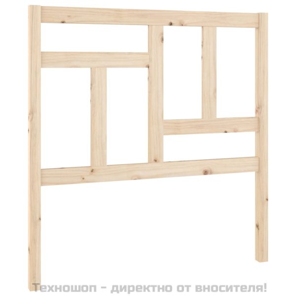 Горна табла за легло, 95,5x4x100 см, бор масив