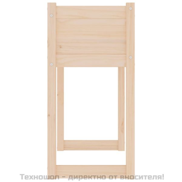 Плантер, 78x40x81 см, борово дърво масив