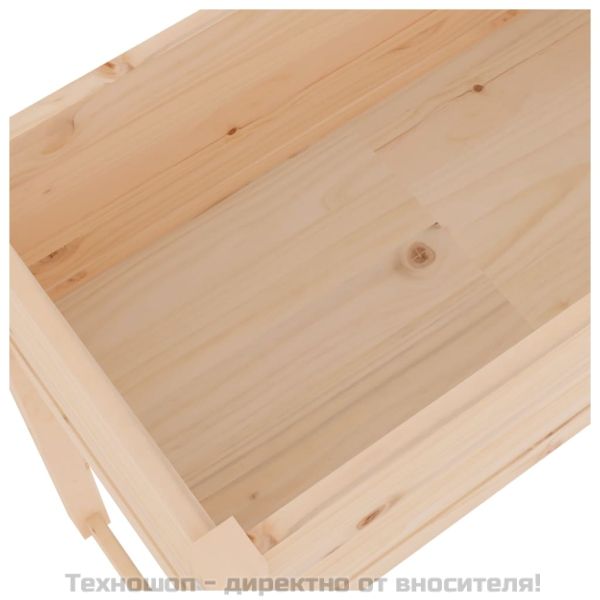Плантер, 78x40x81 см, борово дърво масив
