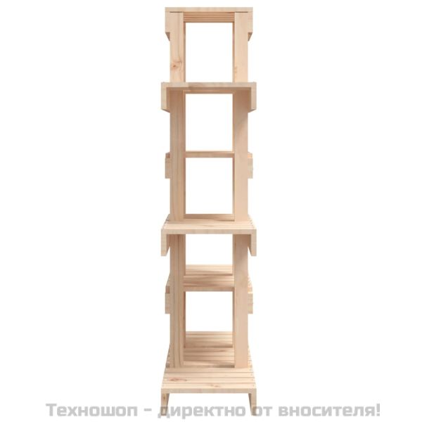 Поставка за цветя, 85x25x109,5 см, бор масив