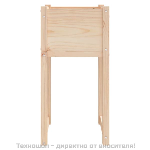 Плантери, 2 бр, 40x40x81 см, борово дърво масив