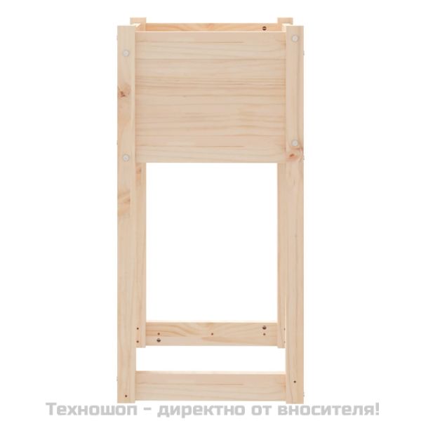 Плантери, 2 бр, 40x40x81 см, борово дърво масив