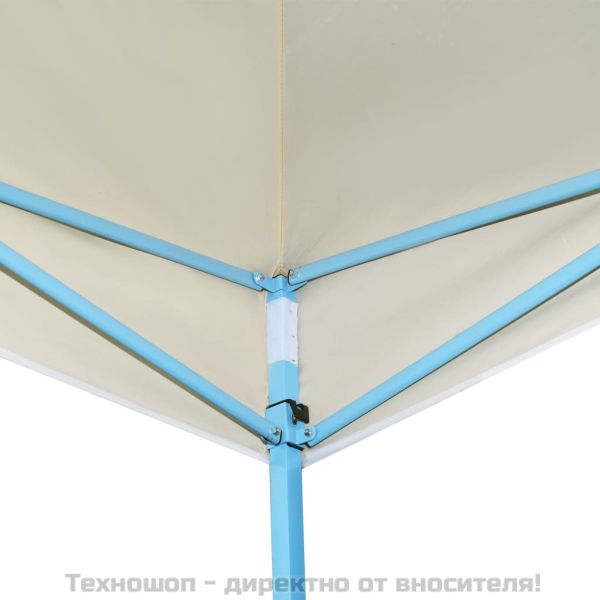 Сгъваема парти шатра, 3x9 м, кремава