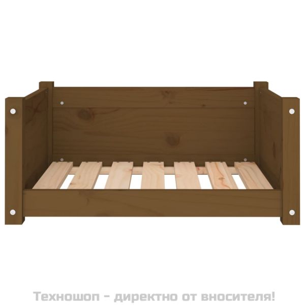 Кучешко легло, меденокафяво, 65,5x50,5x28 см, бор масив