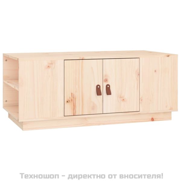 Кафе маса, 100x50x41 см, борово дърво масив