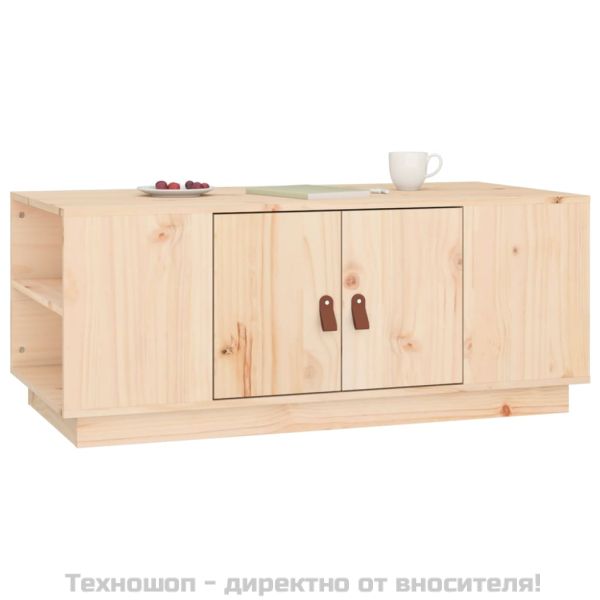 Кафе маса, 100x50x41 см, борово дърво масив