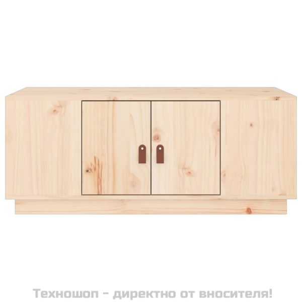 Кафе маса, 100x50x41 см, борово дърво масив