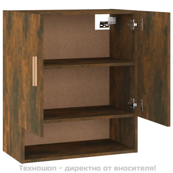 Стенен шкаф, опушен дъб, 60x31x70 см, инженерно дърво