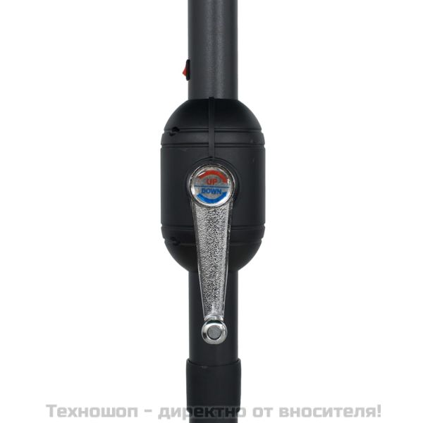 Градински чадър с LED светлини и алуминиев прът 270 см лазурно