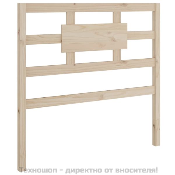 Горна табла за легло, 95,5x4x100 см, бор масив